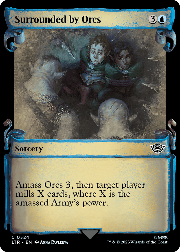 Image of Surrounded by Orcs (Showcase Scrolls) (LTR-524) - The Lord of the Rings: Tales of Middle-earth: (Showcase)