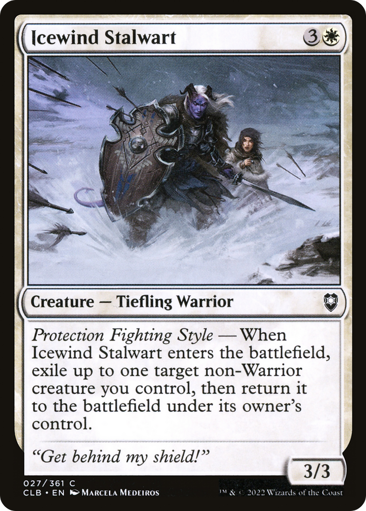 Image of Icewind Stalwart (CLB-027) - Commander Legends: Battle for Baldur's Gate Foil