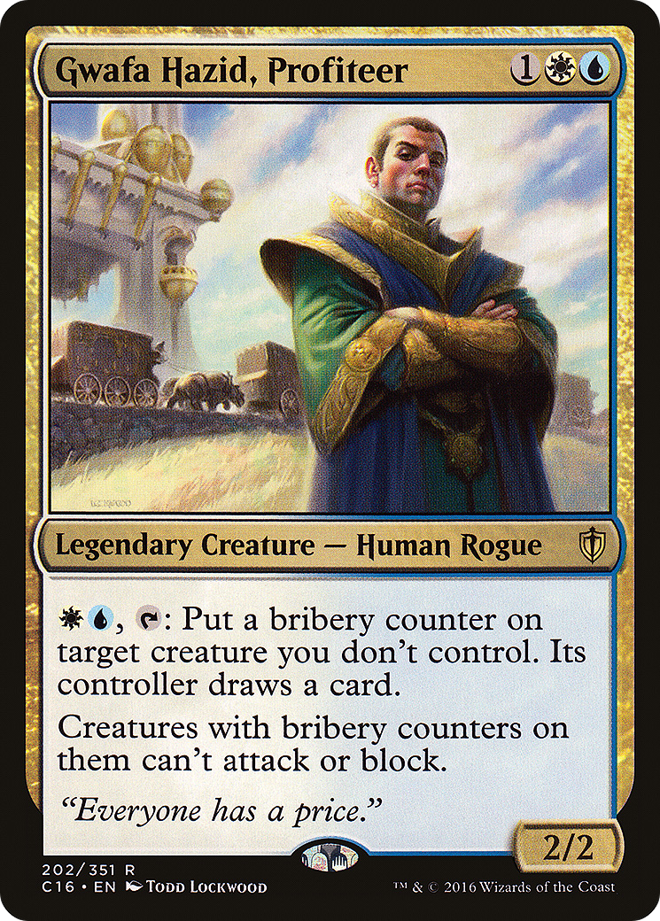 Image of Gwafa Hazid, Profiteer (C16-202) - Commander 2016