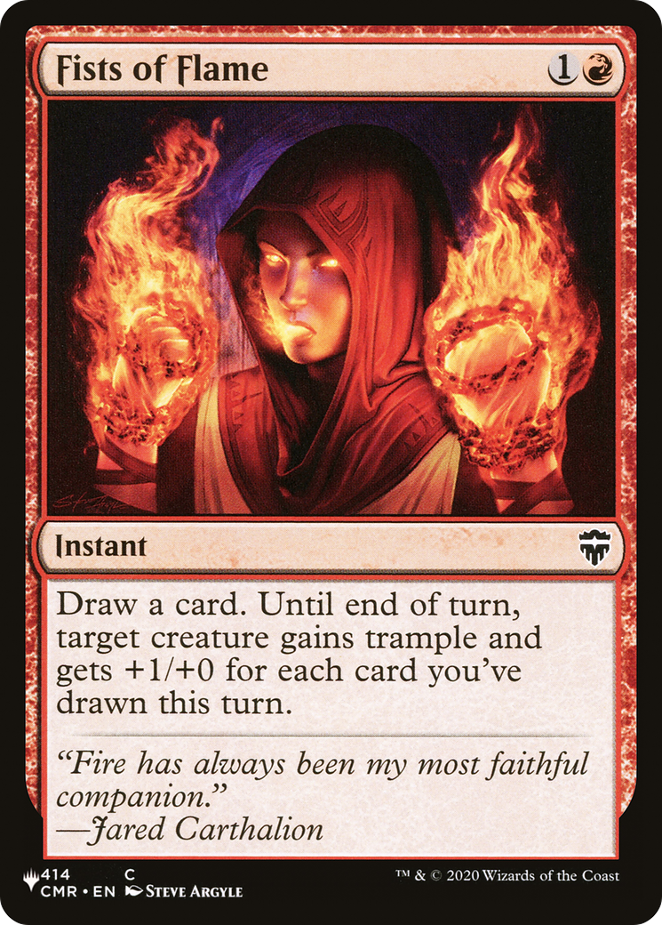 Image of Fists of Flame (LIST-CMR-414) - The List