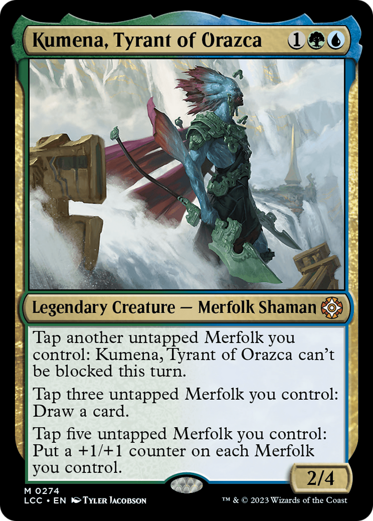 Image of Kumena, Tyrant of Orazca (LCC-274) - The Lost Caverns of Ixalan Commander