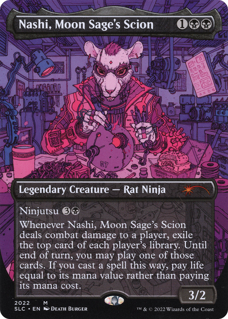 Image of Nashi, Moon Sage's Scion (SLC-2022) - Secret Lair Countdown Kit (Borderless)