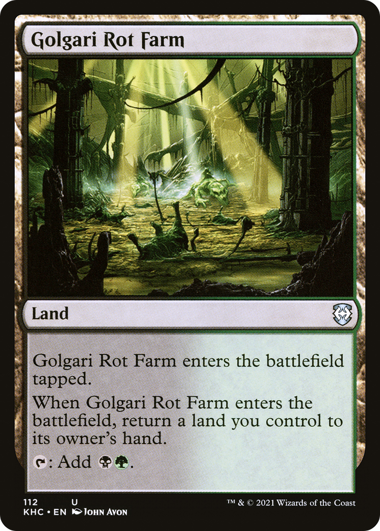 Image of Golgari Rot Farm (KHC-112) - Kaldheim Commander