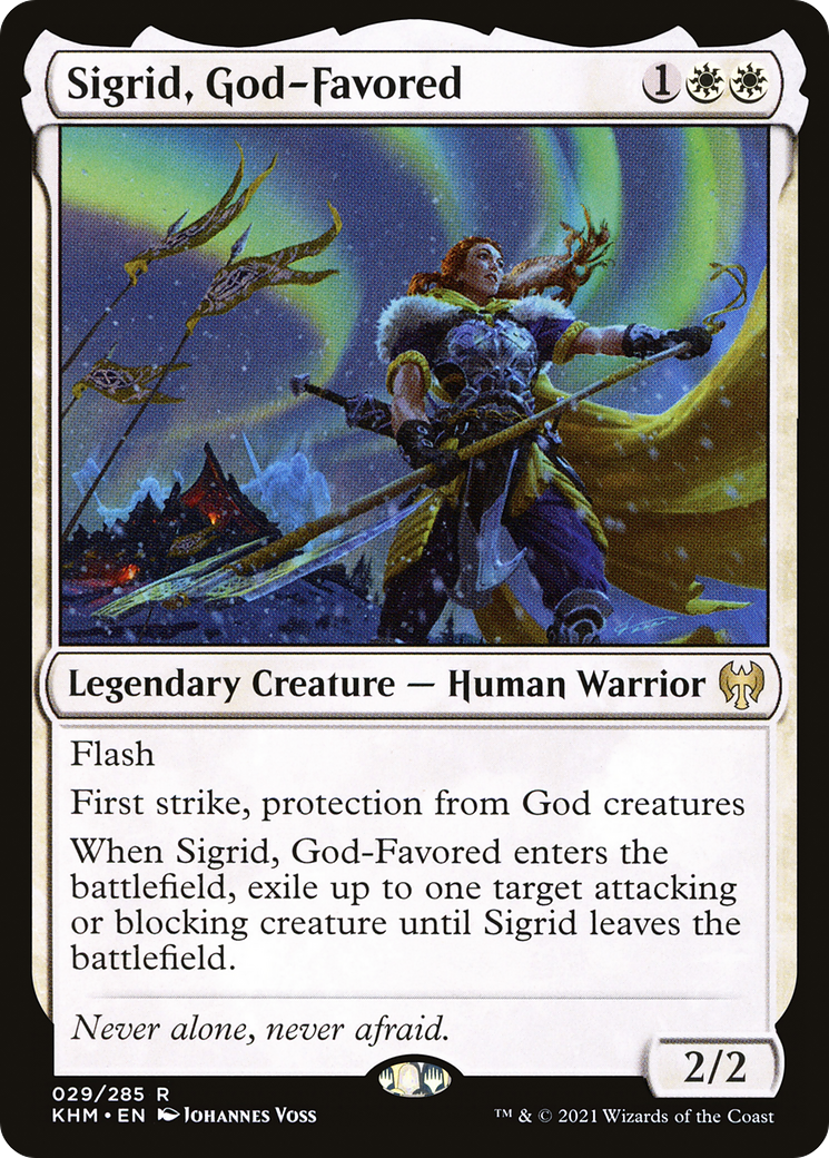 Image of Sigrid, God-Favored (KHM-029) - Kaldheim