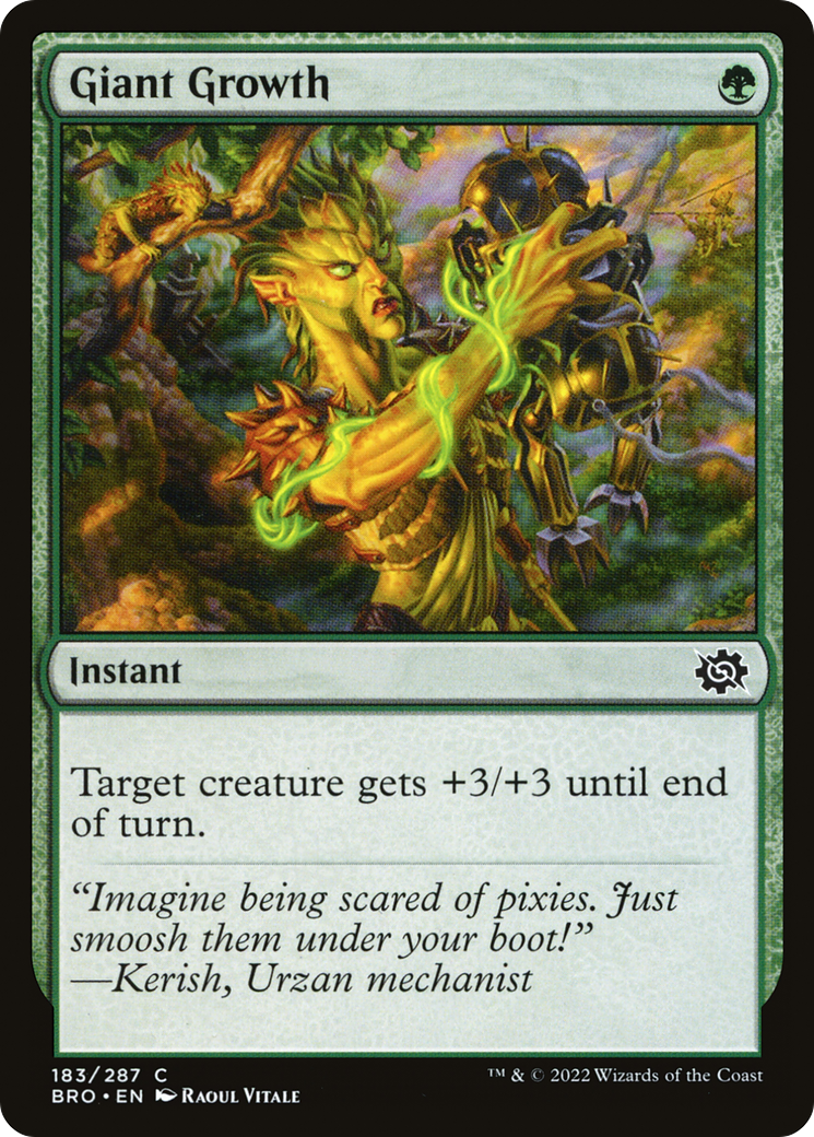 Image of Giant Growth (BRO-183) - The Brothers' War Foil