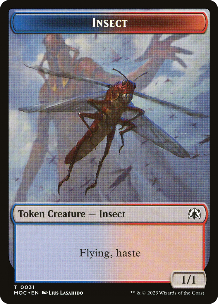 Image of Insect (TMOC-031) - March of the Machine Commander Tokens