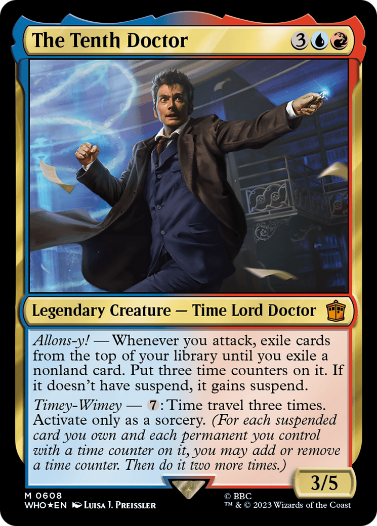 Image of The Tenth Doctor (Surge Foil) (WHO-608) - Doctor Who Foil