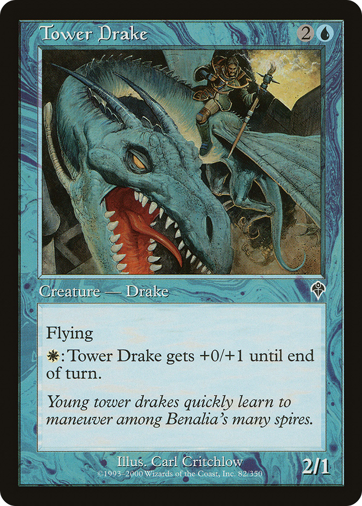 Image of Tower Drake (INV-082) - Invasion Foil