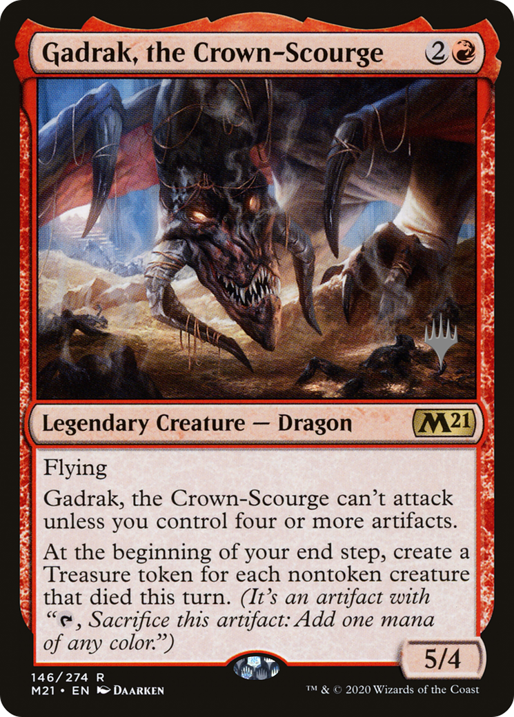 Image of Gadrak, the Crown-Scourge (PPM21-146P) - Core Set 2021 Promos Foil