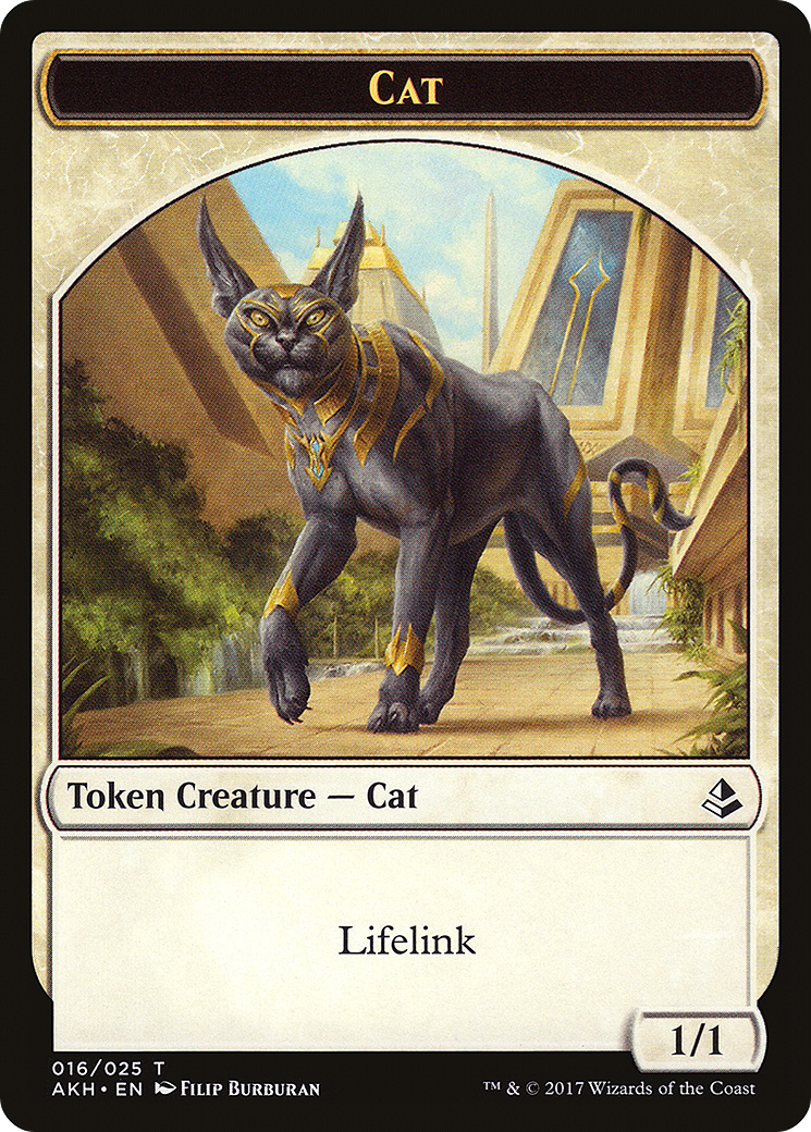 Image of Cat Token (AKH-016) - Amonkhet Tokens