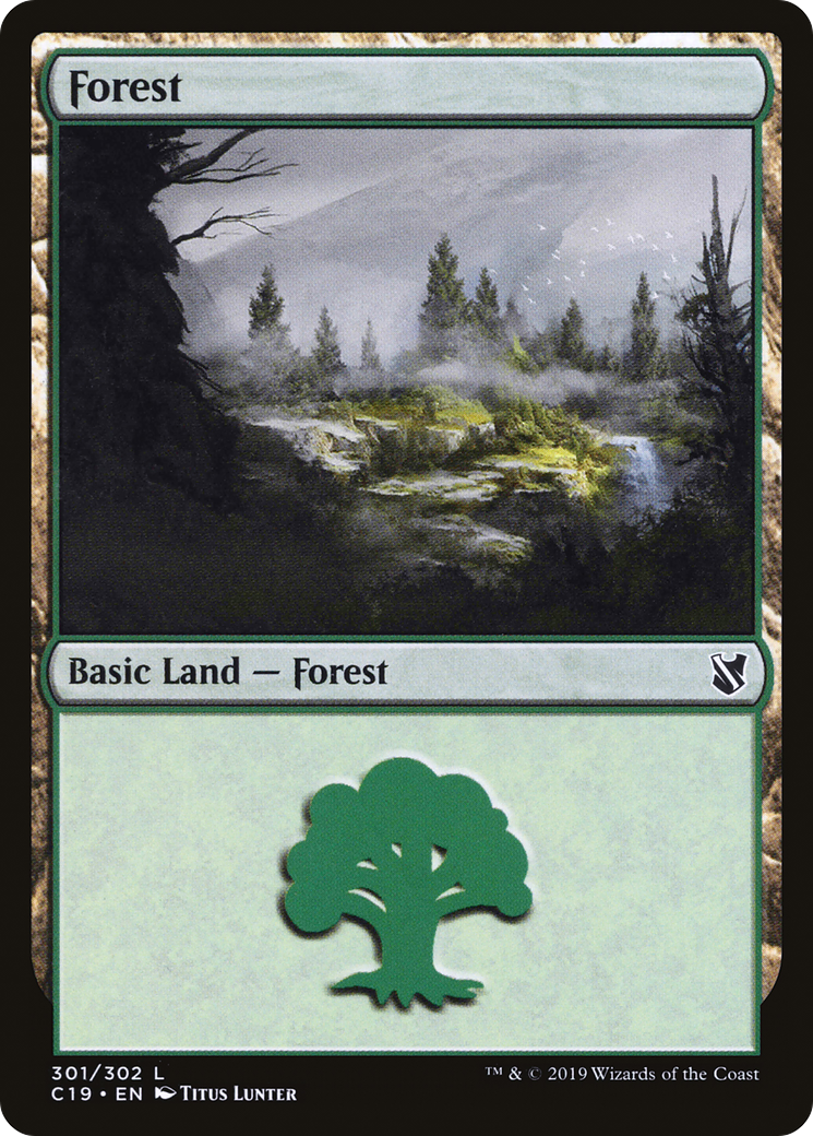 Image of Forest (301) (C19-301) - Commander 2019