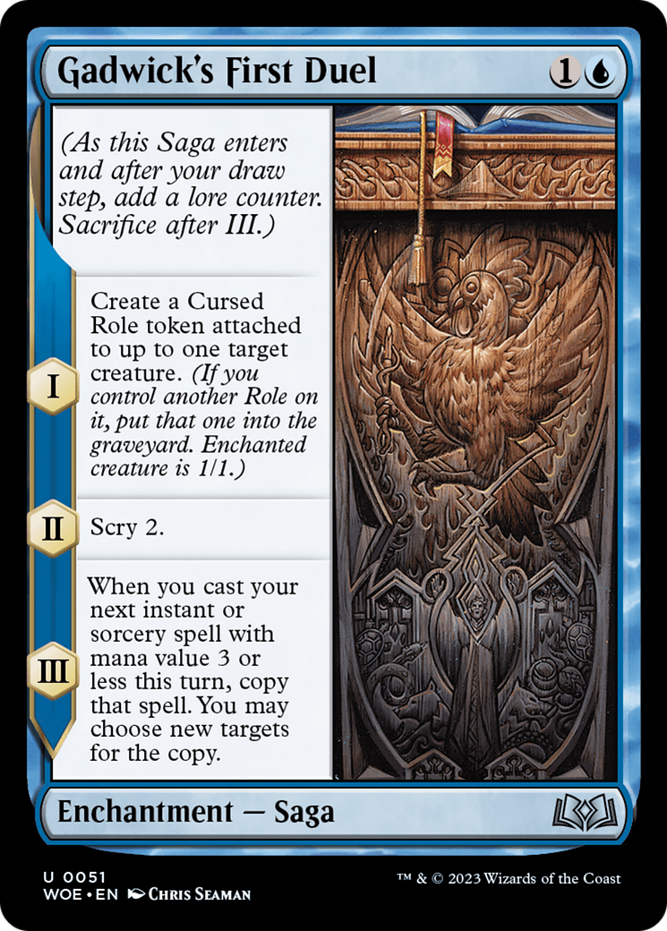 Image of Gadwick's First Duel (WOE-051) - Wilds of Eldraine Foil