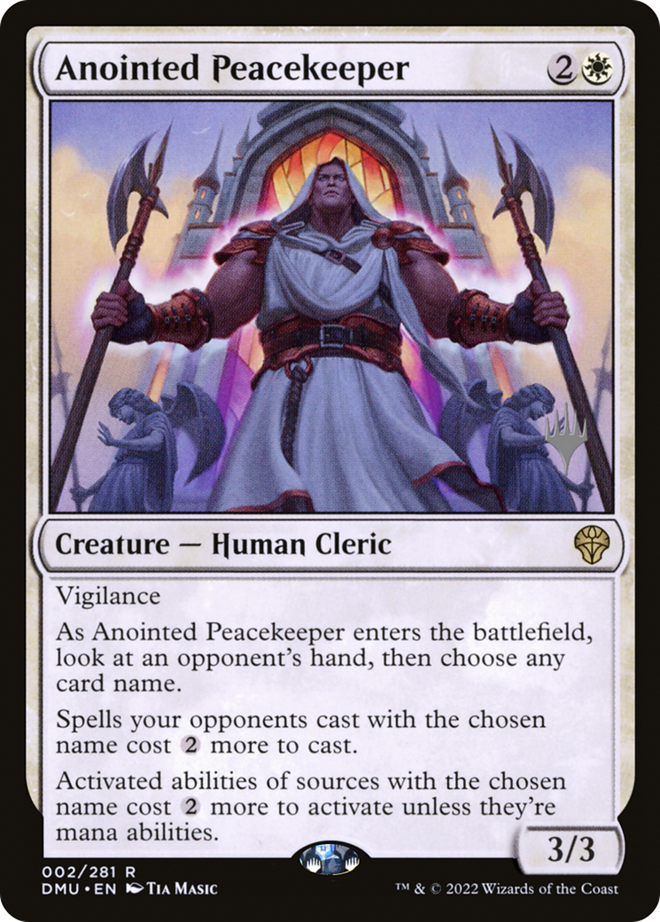Image of Anointed Peacekeeper (PPDMU-002) - Dominaria United Promos