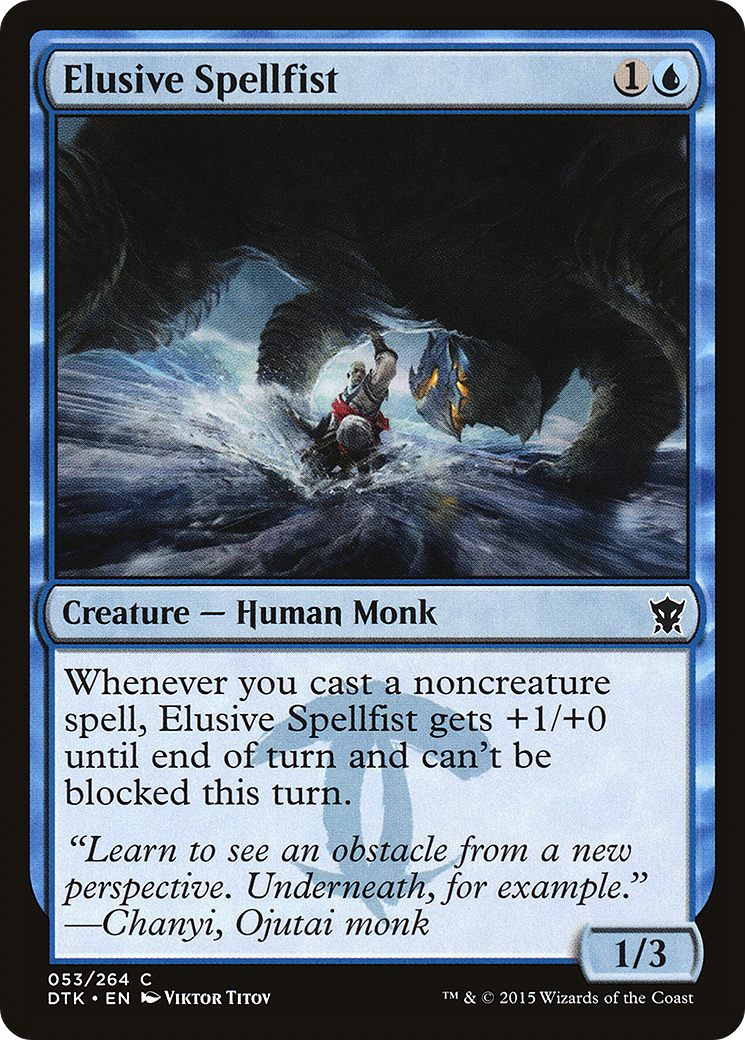 Image of Elusive Spellfist (DTK-053) - Dragons of Tarkir