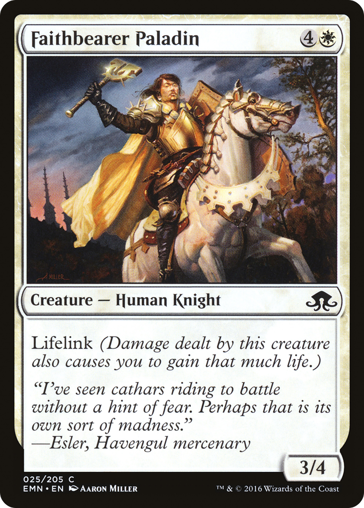Image of Faithbearer Paladin (EMN-025) - Eldritch Moon Foil