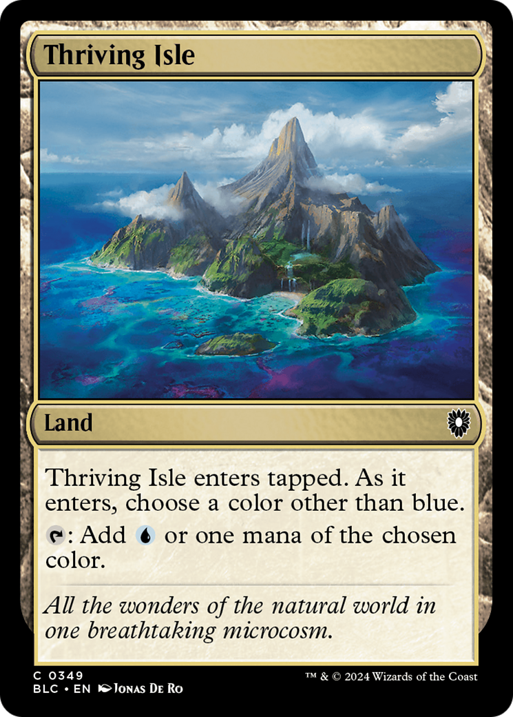 Image of Thriving Isle (BLC-349) - Bloomburrow Commander