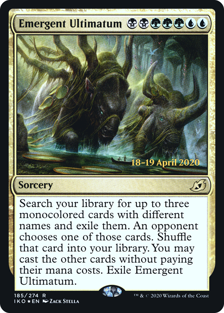 Image of Emergent Ultimatum (PRE-185S) - Ikoria: Lair of Behemoths Promos Foil