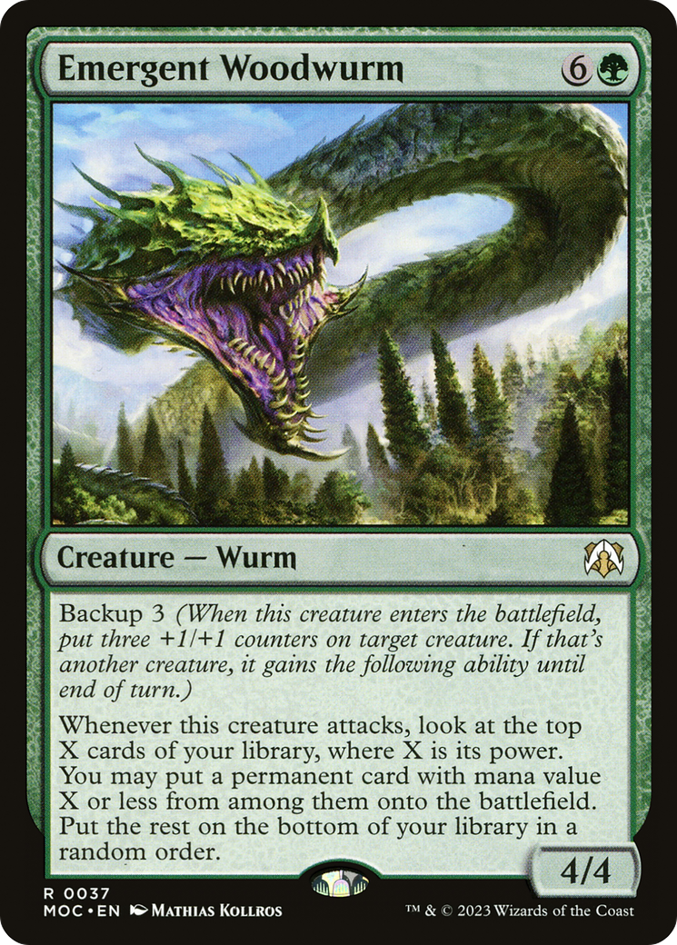 Image of Emergent Woodwurm (MOC-037) - March of the Machine Commander