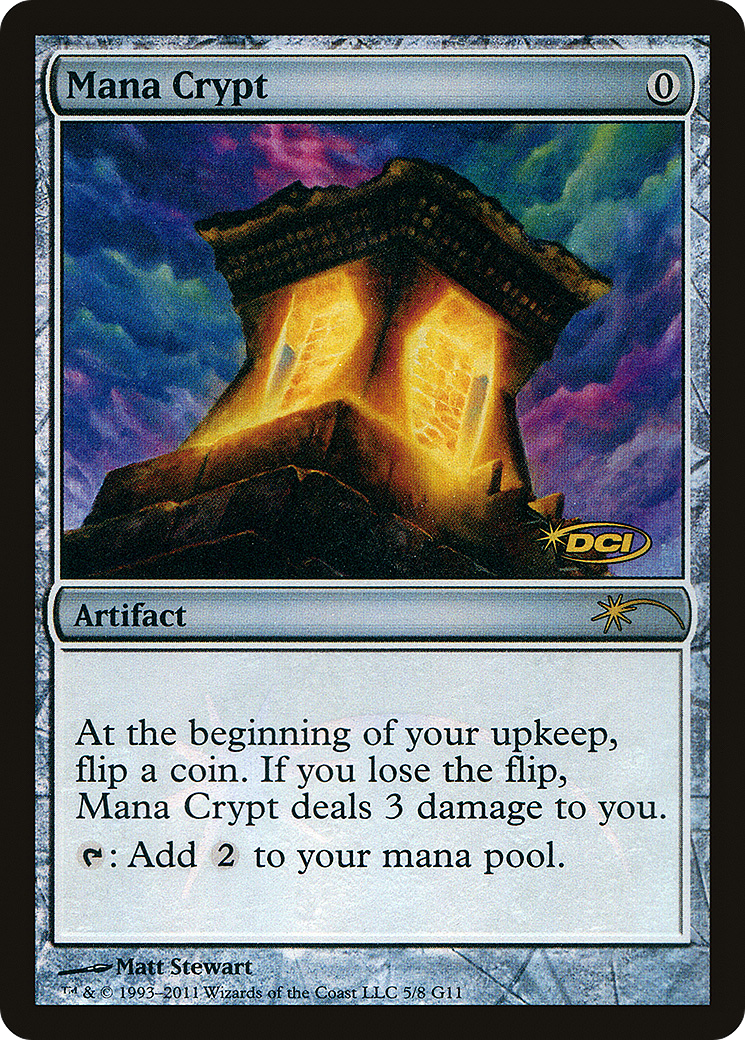 Image of Mana Crypt (JDG-005) - Judge Gift Cards 2011 Foil