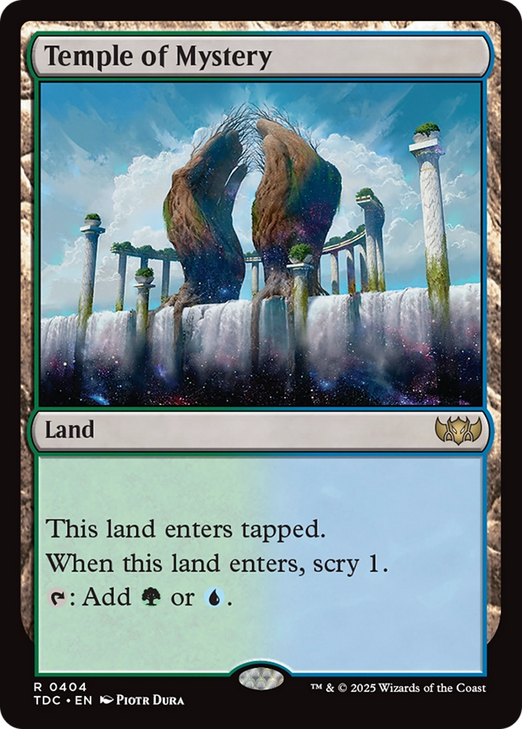 Image of Temple of Mystery (TDC-404) - Commander: Tarkir: Dragonstorm