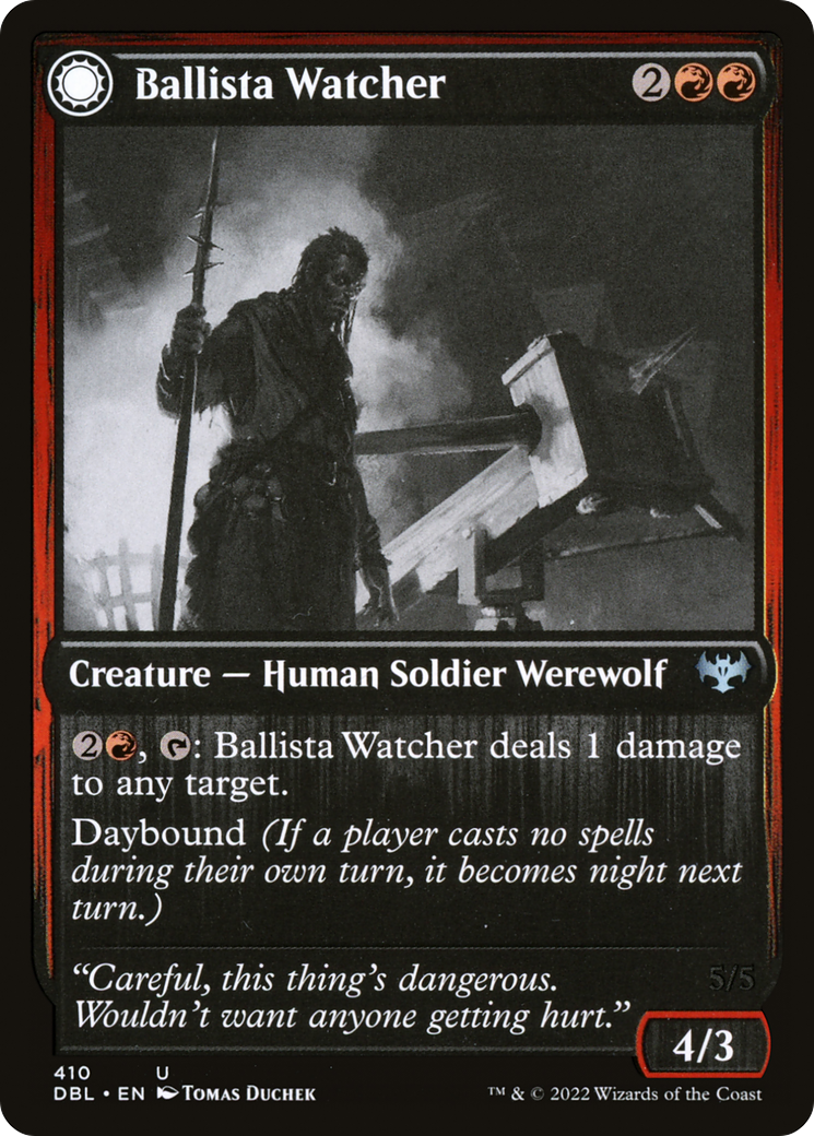 Image of Ballista Watcher (DBL-410) - Innistrad: Double Feature: (Double Faced Transform) Foil