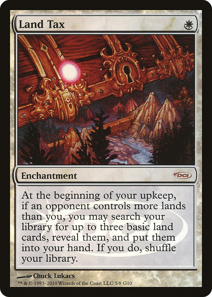 Image of Land Tax (JDG-005) - Judge Gift Cards 2010 Foil