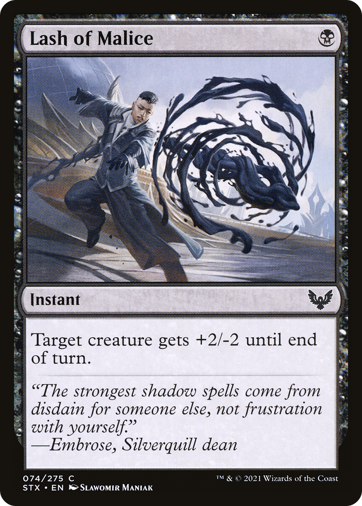Image of Lash of Malice (STX-074) - Strixhaven: School of Mages Foil