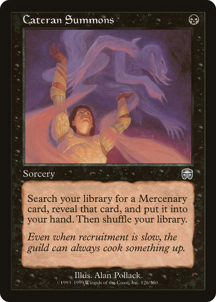 Image of Cateran Summons (MMQ-126) - Mercadian Masques Foil