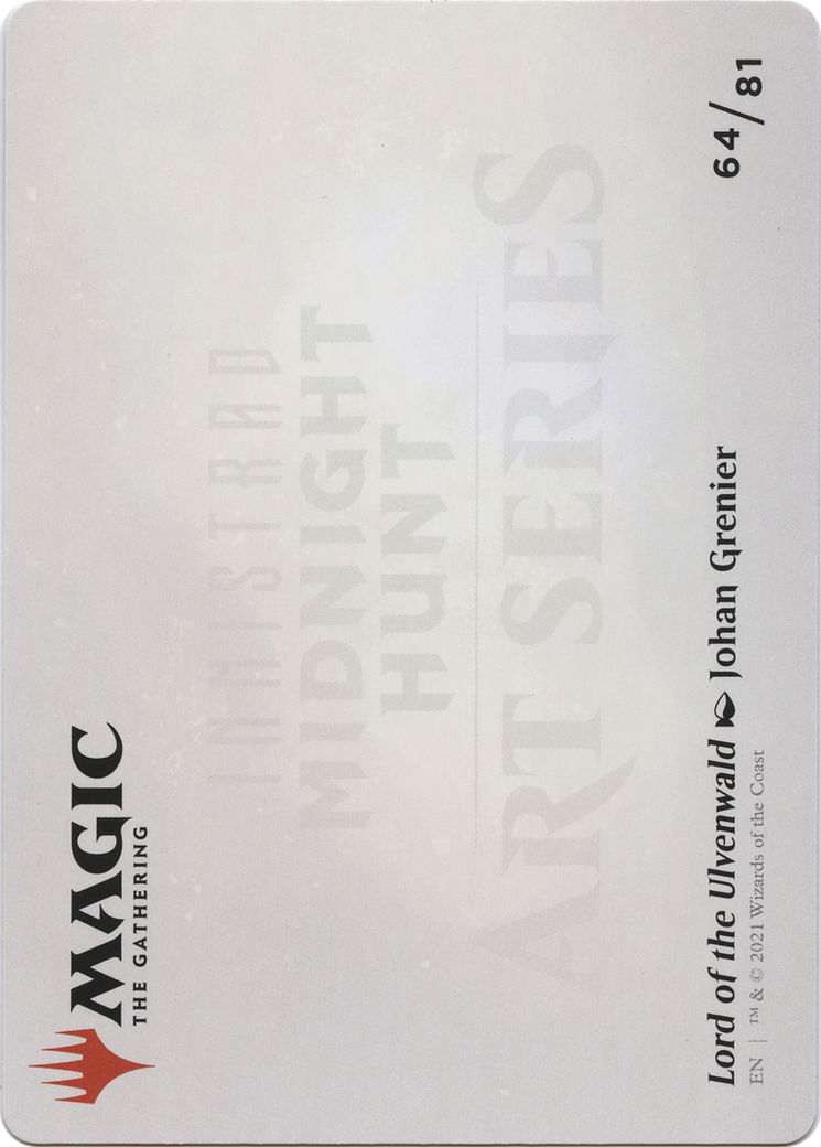 Image of Lord of the Ulvenwald // Lord of the Ulvenwald (AMID-064) - Midnight Hunt Art Series (Borderless) Foil