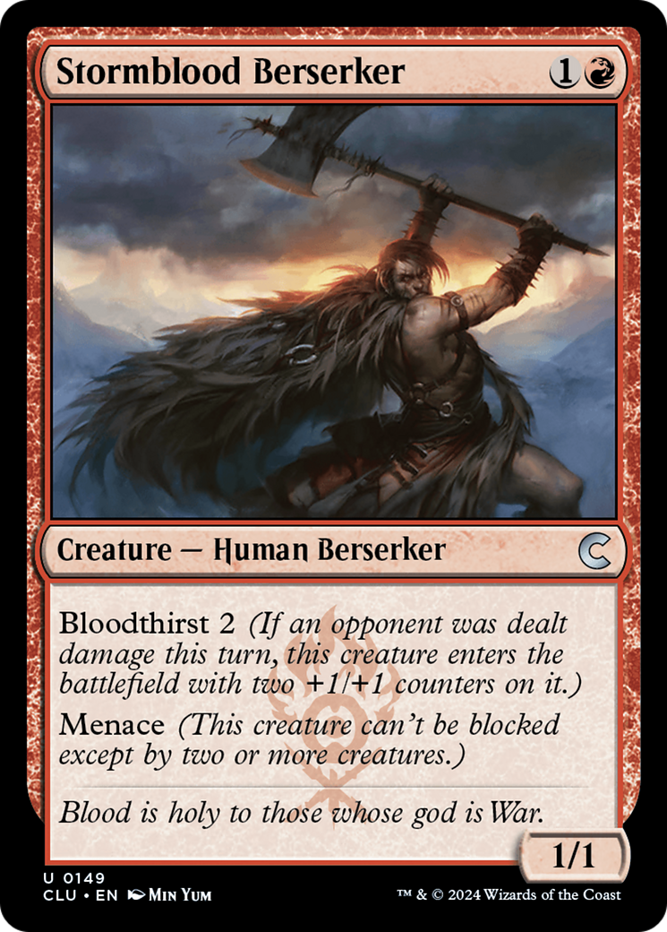 Image of Stormblood Berserker (CLU-149) - Ravnica: Clue Edition