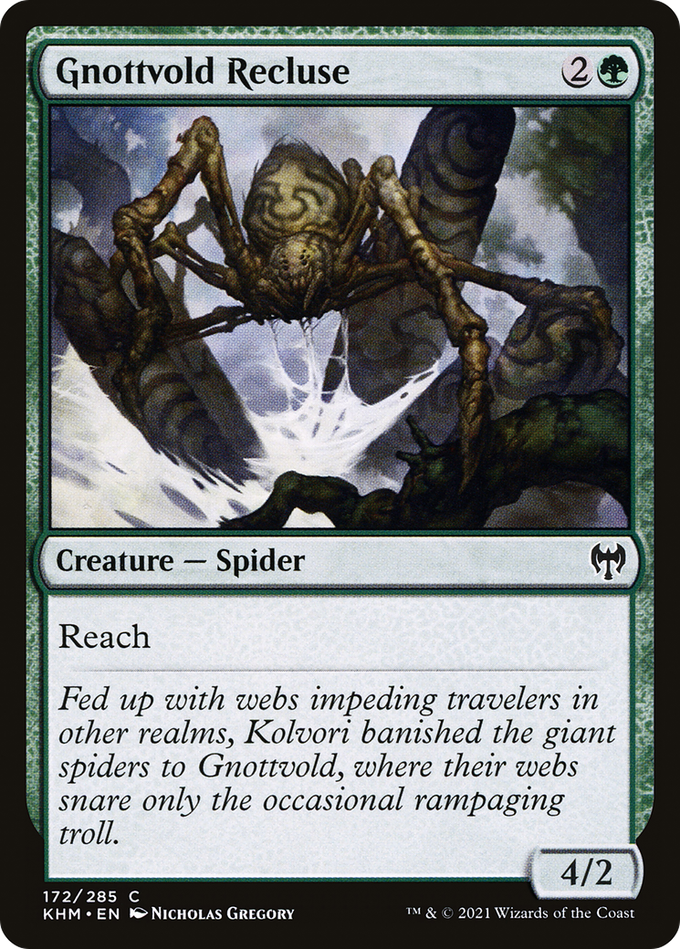 Image of Gnottvold Recluse (KHM-172) - Kaldheim Foil