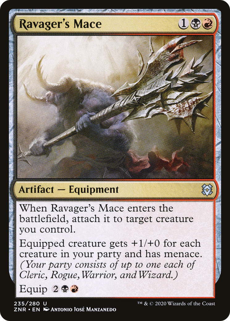 Image of Ravager's Mace (ZNR-235) - Zendikar Rising Foil