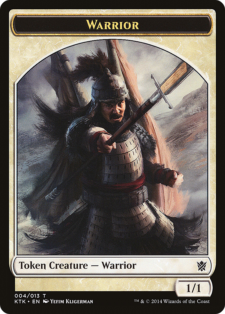 Image of Warrior Token (004) (KTK-004) - Khans of Tarkir Tokens