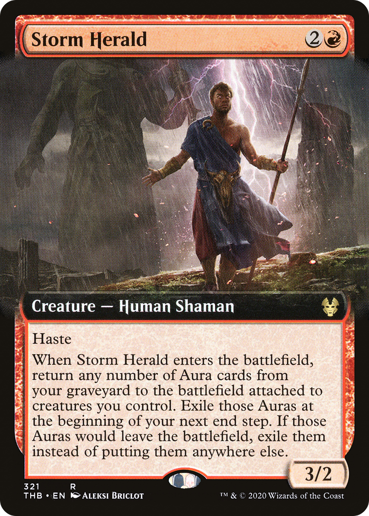 Image of Storm Herald (Extended Art) (THB-321) - Theros Beyond Death: (Extended Art) Foil
