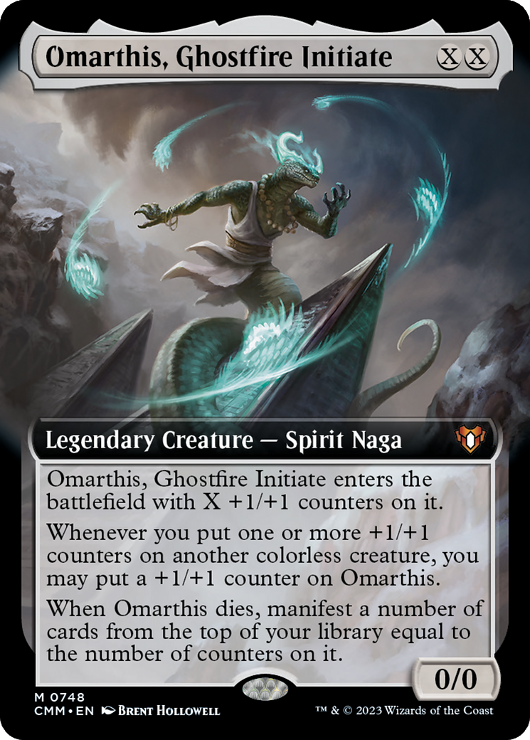Image of Omarthis, Ghostfire Initiate (Extended Art) (CMM-748) - Commander Masters: (Extended Art) Foil