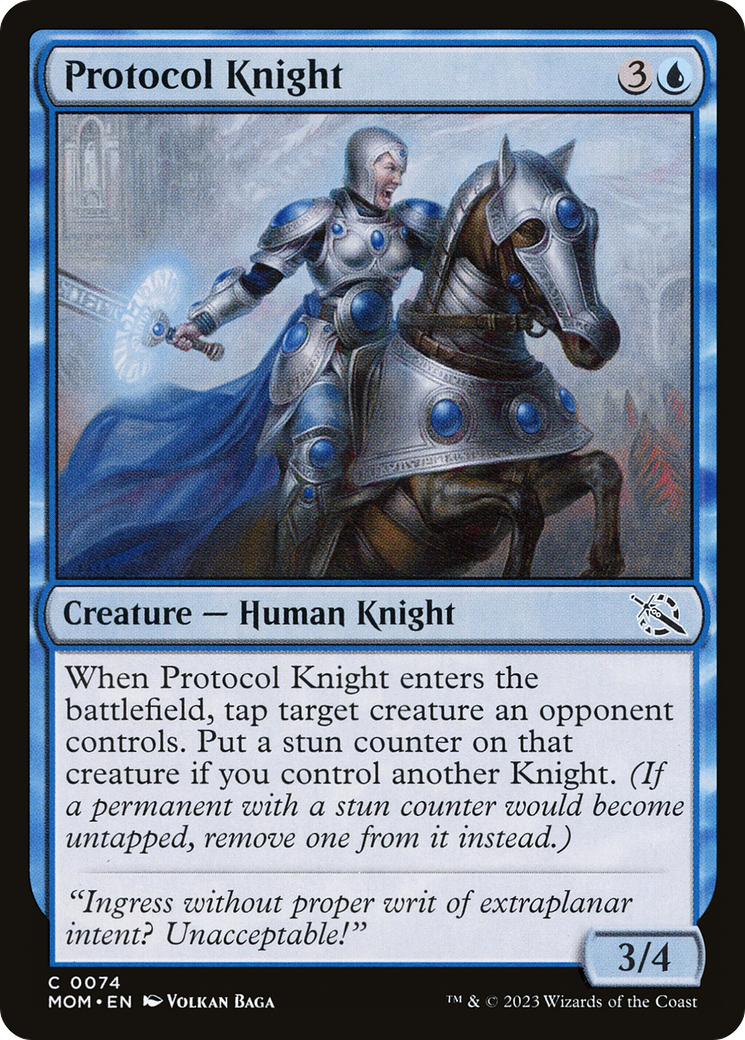 Image of Protocol Knight (MOM-074) - March of the Machine
