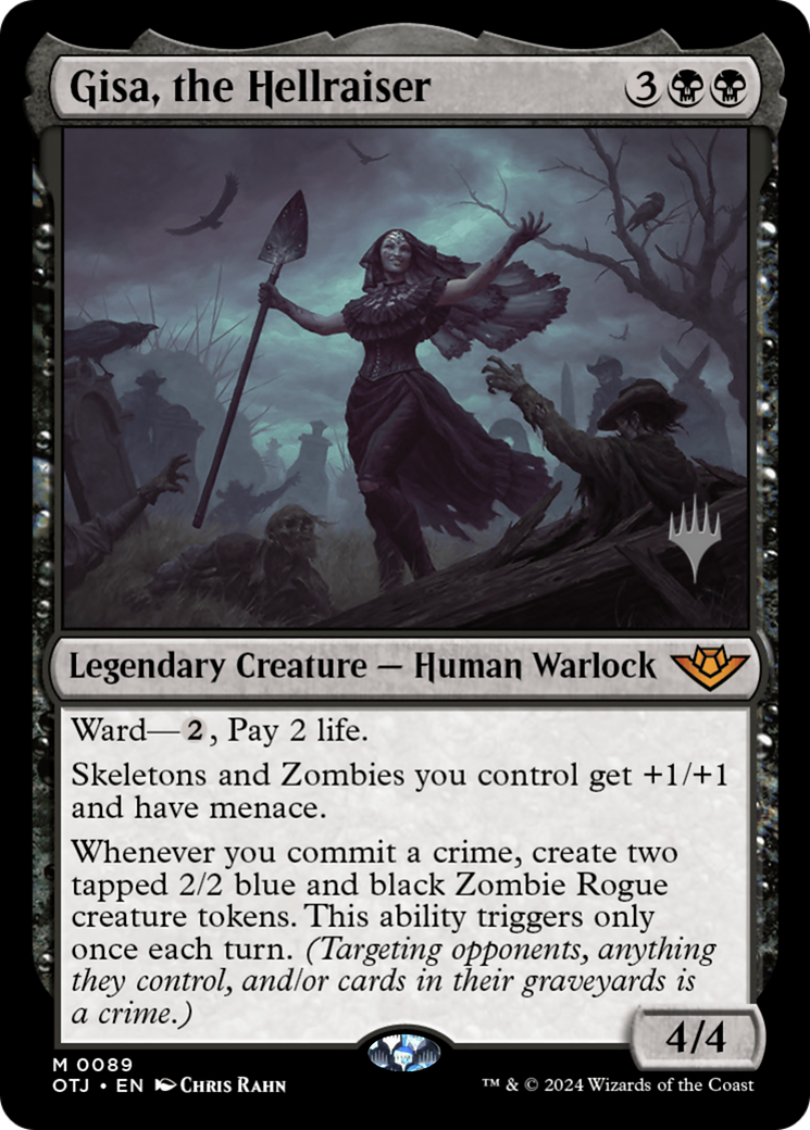 Image of Gisa, the Hellraiser (PPOTJ-089) - Outlaws of Thunder Junction Promos