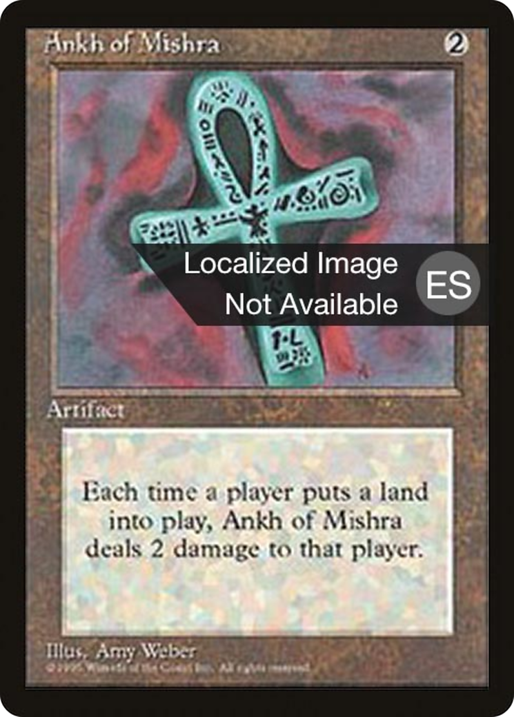 Image of Ankh of Mishra (4BB-) - Fourth Edition Foreign Black Border