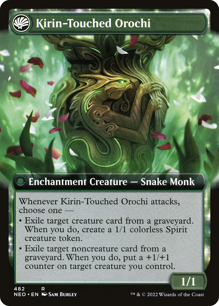 Image of Teachings of the Kirin (Extended Art) (NEO-482) - Kamigawa: Neon Dynasty: (Extended Art, fandfc, enchantment)