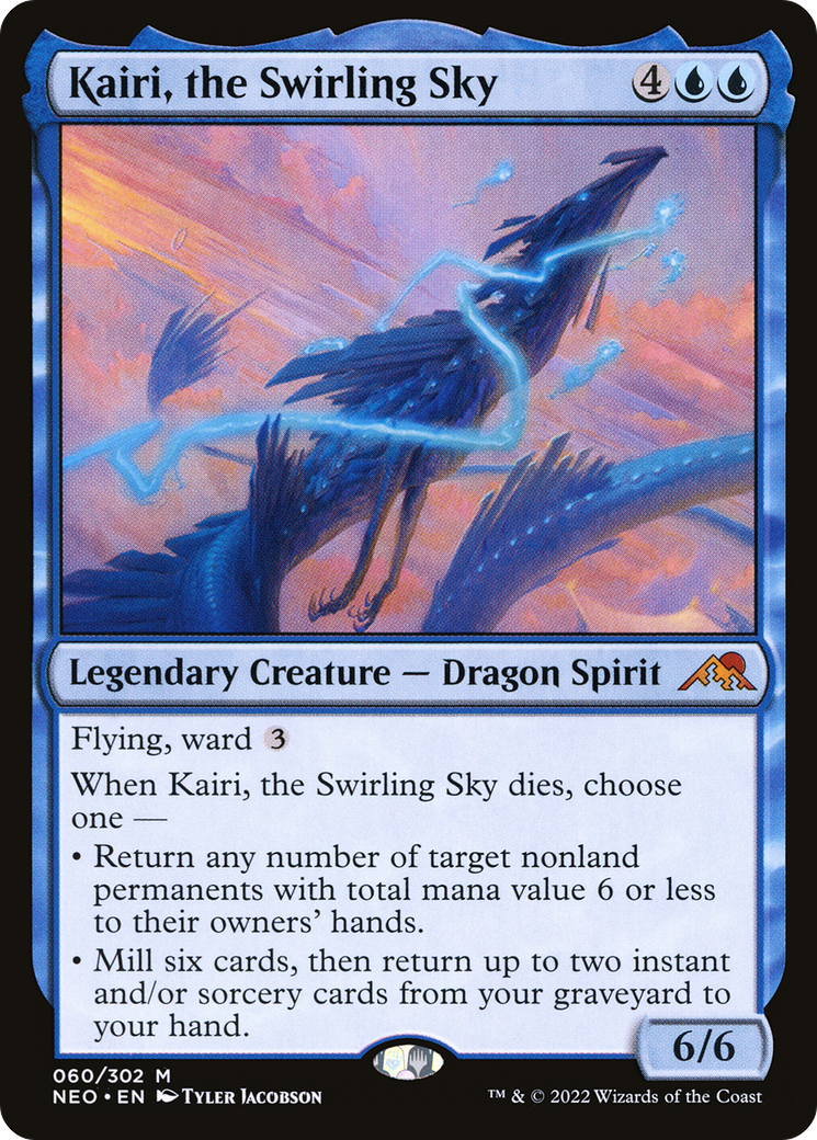 Image of Kairi, the Swirling Sky (NEO-060) - Kamigawa: Neon Dynasty Foil