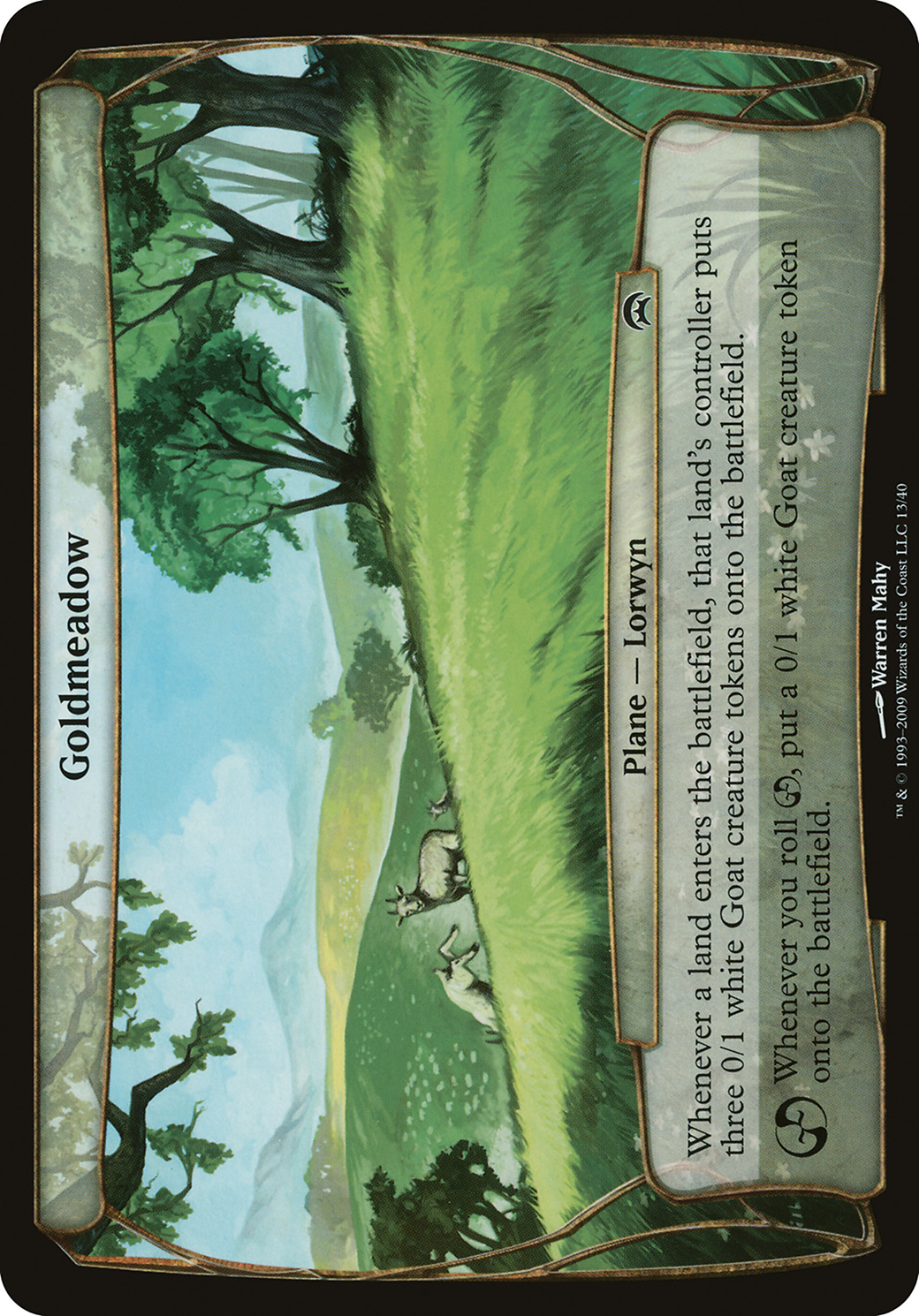 Image of Goldmeadow (Planechase) (OVER-) - Planechase Planes