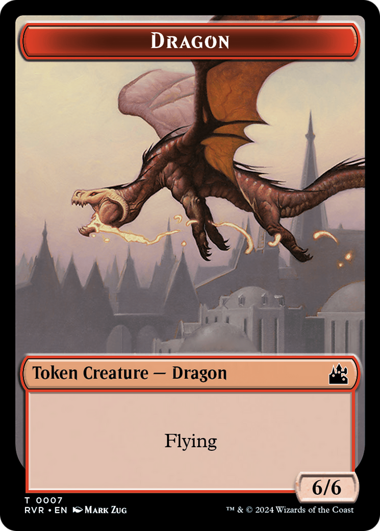 Image of Dragon (TRVR-007) - Ravnica Remastered Tokens