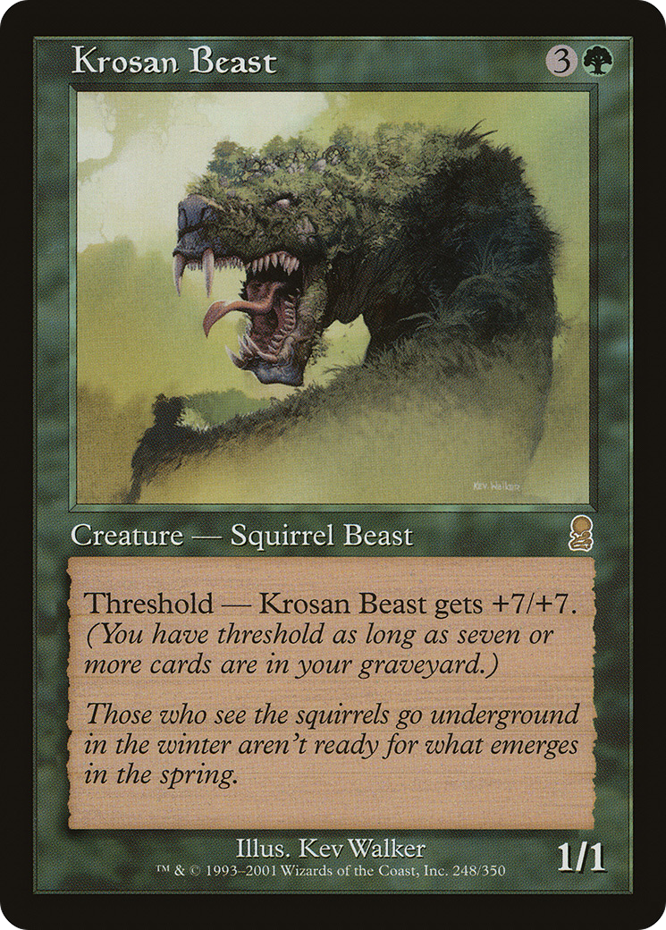 Image of Krosan Beast (ODY-248) - Odyssey Foil