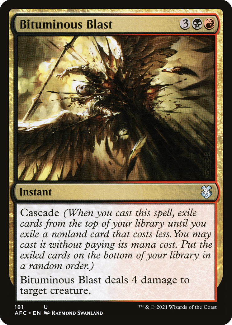 Image of Bituminous Blast (AFC-181) - Forgotten Realms Commander