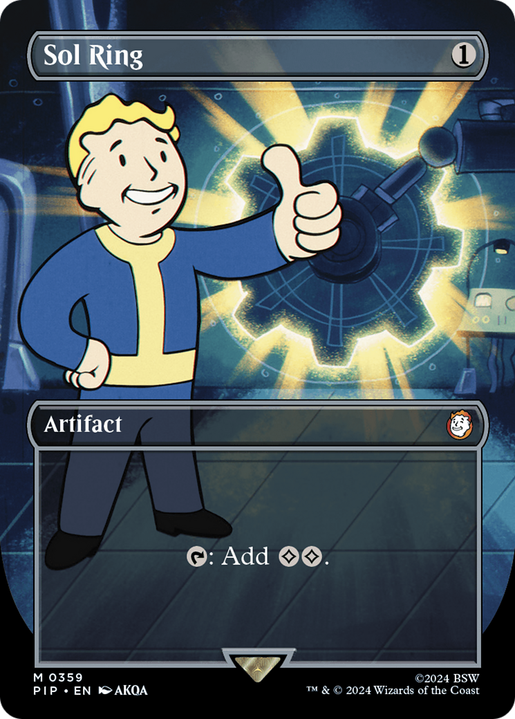 Image of Sol Ring (Borderless) (PIP-359) - Fallout (Borderless)