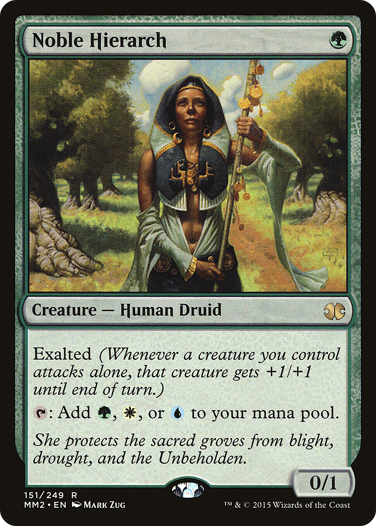 Image of Noble Hierarch (MM2-151) - Modern Masters 2015