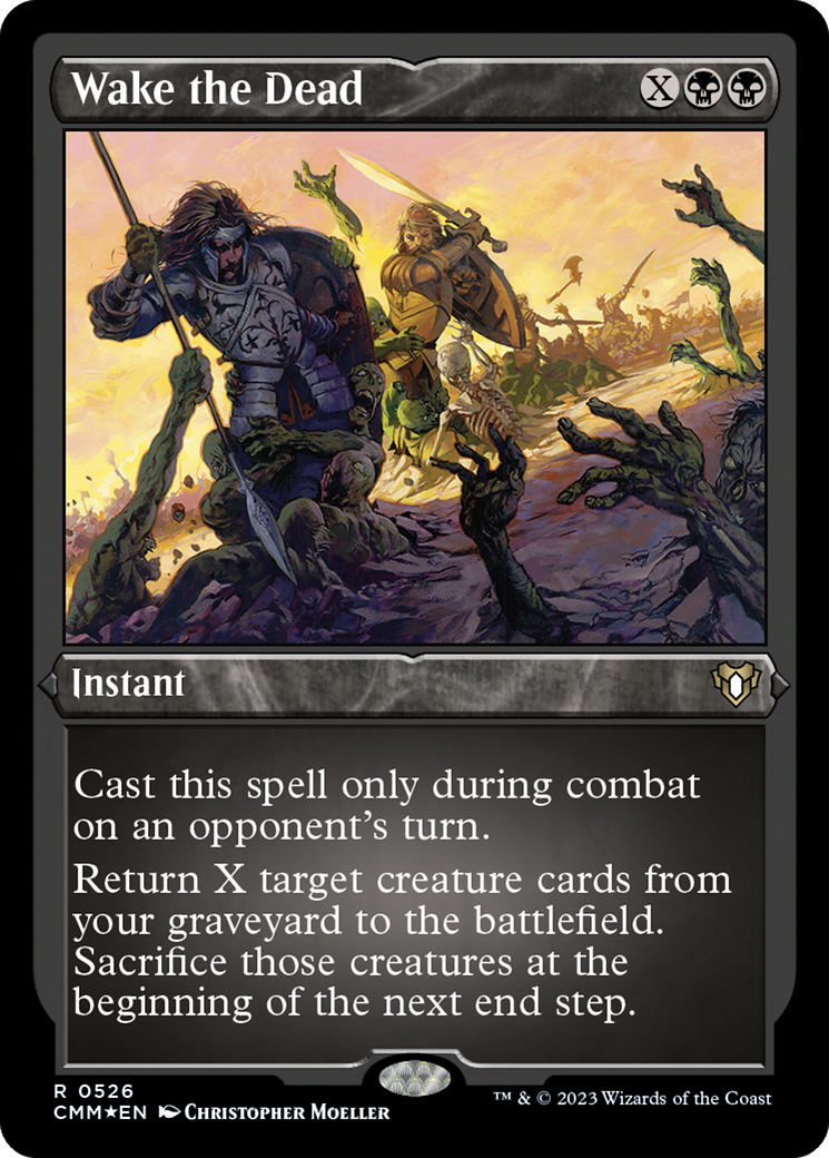 Image of Wake the Dead (CMM-526) - Commander Masters Etched Foil