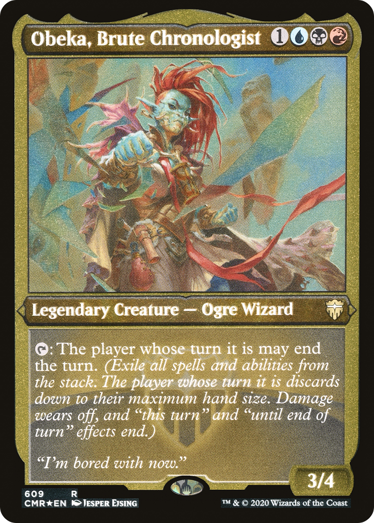Image of Obeka, Brute Chronologist (Foil Etched) (CMR-609) - Commander Legends Foil