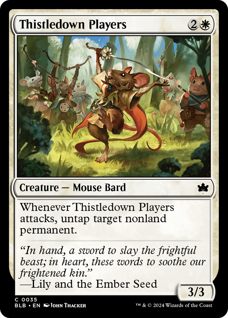 Image of Thistledown Players (BLB-035) - Bloomburrow Foil