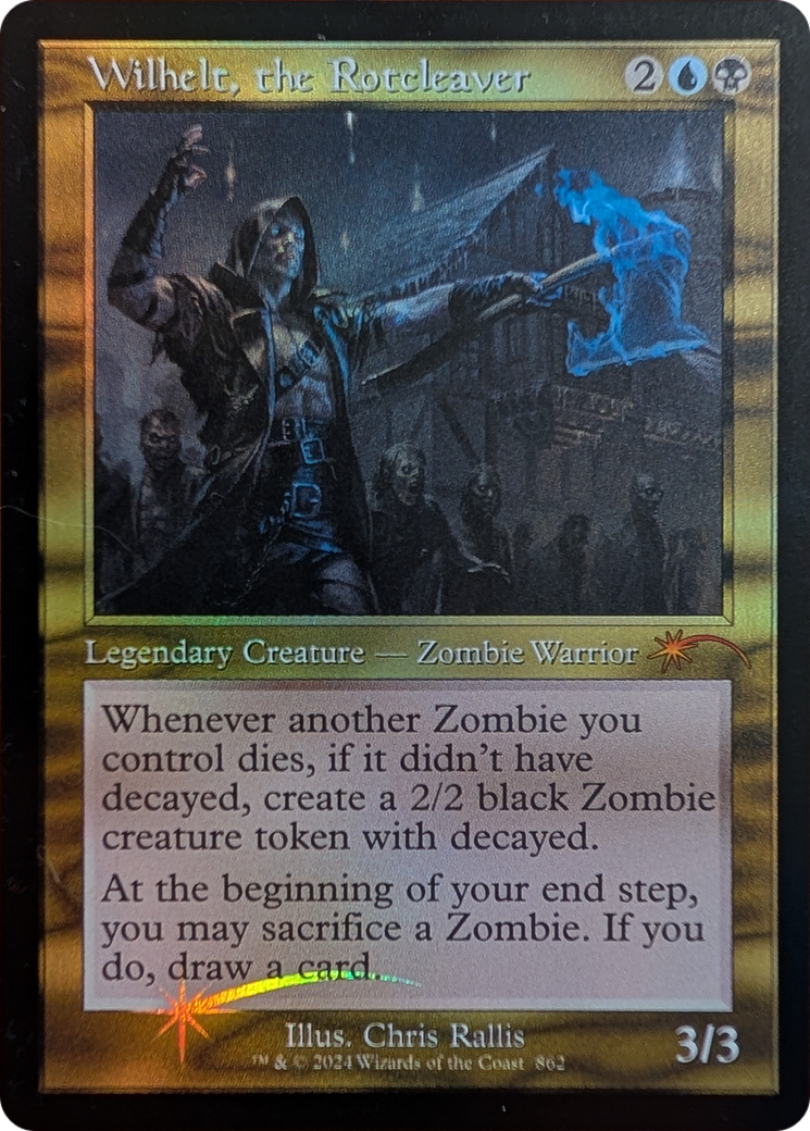 Image of Wilhelt, the Rotcleaver (Retro Frame) (SLD-862) - Secret Lair Drop Foil